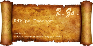 Répa Zsombor névjegykártya
